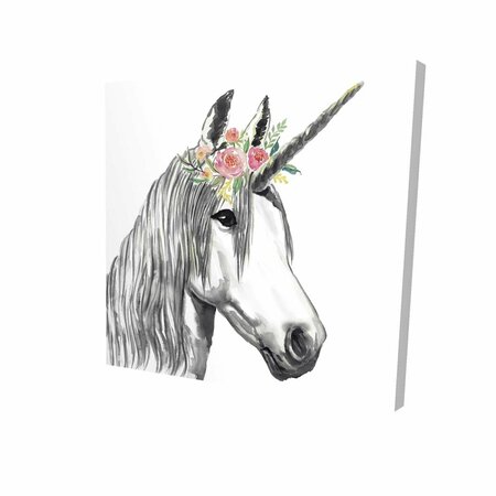 BEGIN HOME DECOR 12 x 12 in. Unicorn-Print on Canvas 2080-1212-CH11